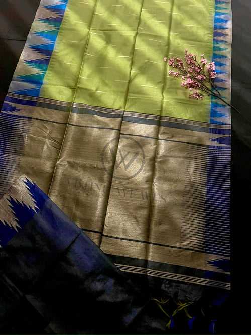 Light Mahendi Premium Raw Silk Saree