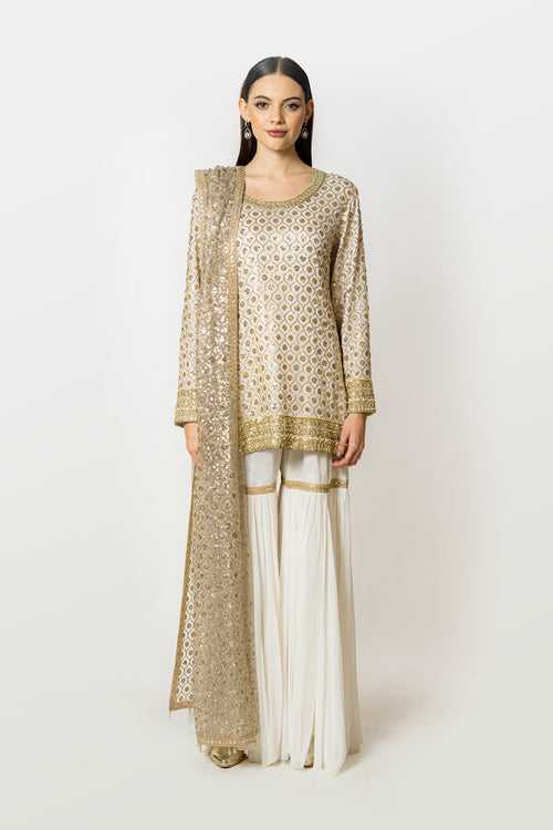 RRHEA IVORY KURTA SET