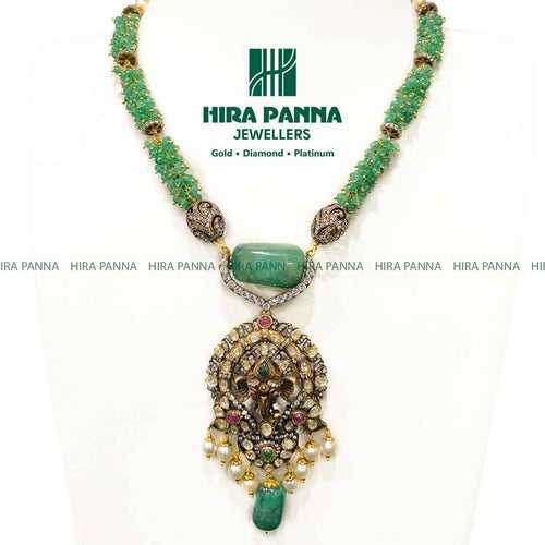 Fancy Gajendra & Emerald Haram