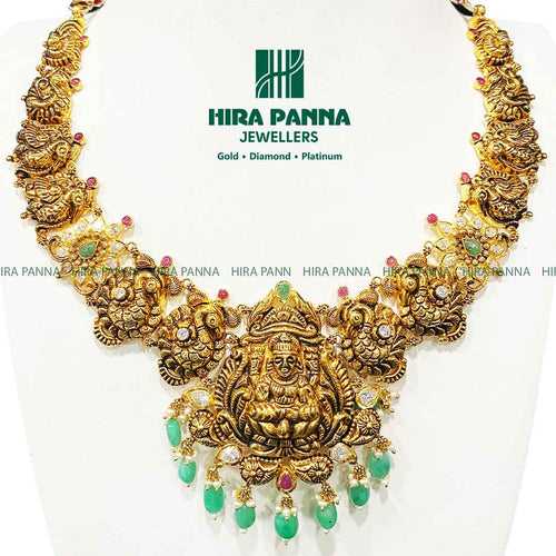 Antique Emerald & Lakshmi Devi Neckwear