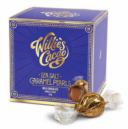 Willies Cacao Sea Salt Pearls Milk Chocolate (150g)