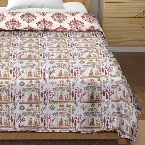 Single Dohar / AC Blanket Reversible| Size: 152 X 228 CM - Canva Collection