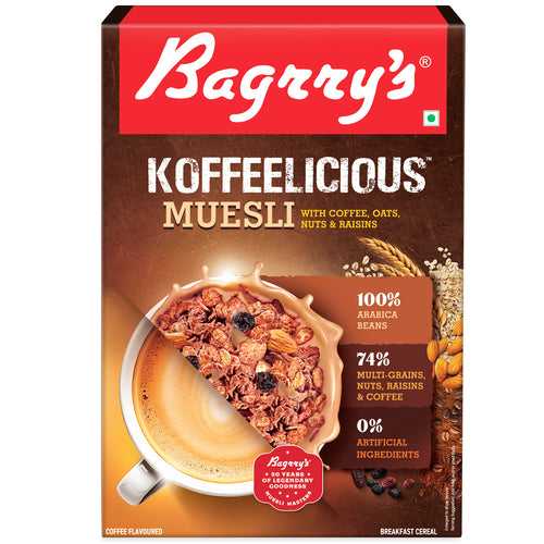 Koffeelicious Muesli - Coffee, Oats, Nuts & Raisins, 400g