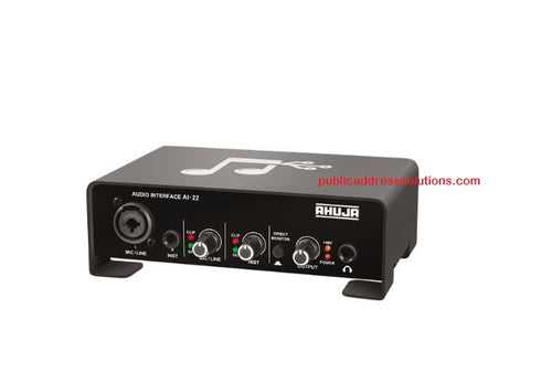 Ahuja AI 22 Audio Interface, 2 x 2 USB Audio Interface