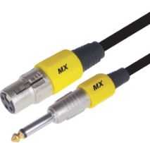 MX 3742 3 PIN MIC XLR FEMALE TO P-38 MONO MALE CORD 1.5 MTR.