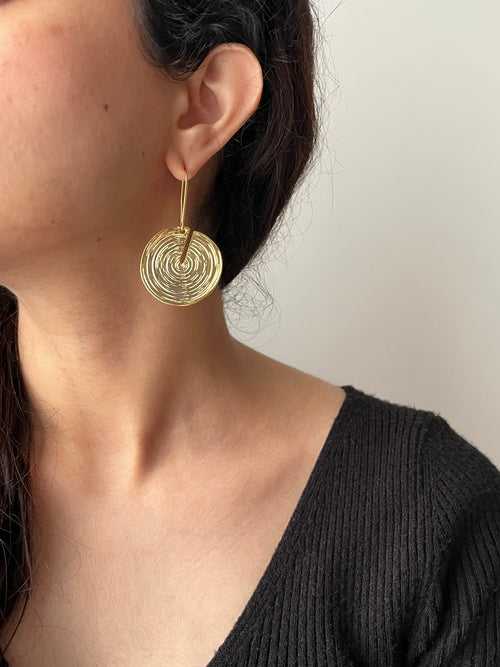 Coin Drop Earrings