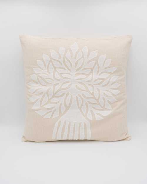 White Tree of Life Cushion Cover (Size-16"X16")