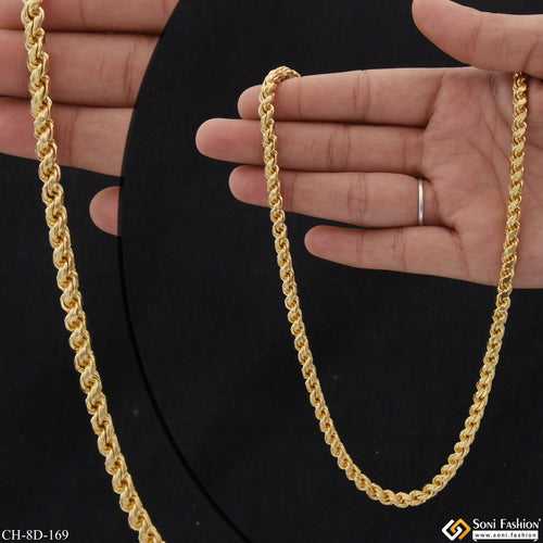 Excellent Design Fancy Design High-Quality Gold Plated Chain for Men - Style D169