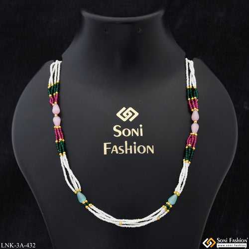 Fancy Design Stunning Design Gold Plated Necklace for Ladies - Style A432