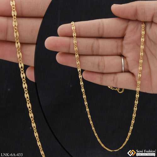 Fashionable Eye-Catching Design Gold Plated Chain for Ladies - Style A433