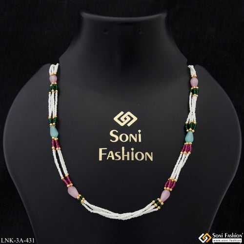 Casual Design Hand-Crafted Design Gold Plated Necklace for Ladies - Style A431
