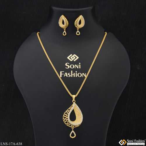 Brilliant Design Casual Design Gold Plated Necklace Set for Ladies - Style A638