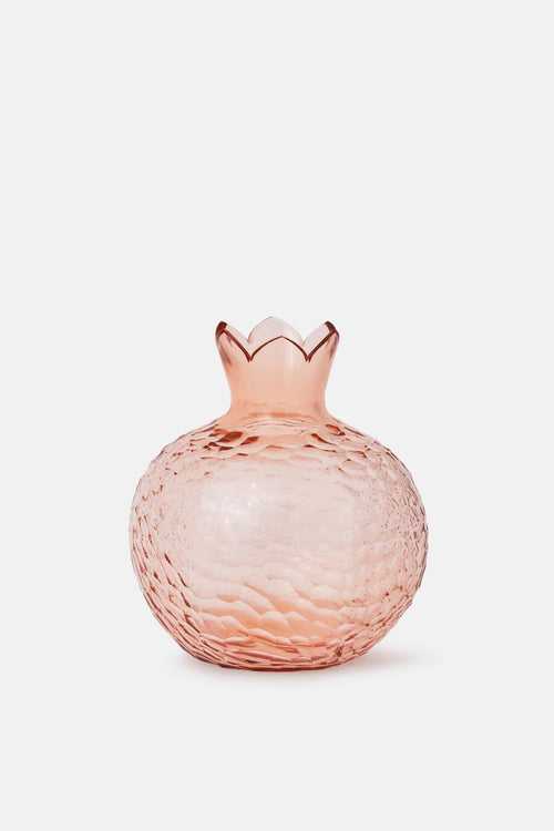 Pomegranate Glass Vase - Blush Pink