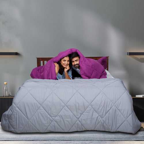 Restolex - All season Reversible Comforter Magenta Magic