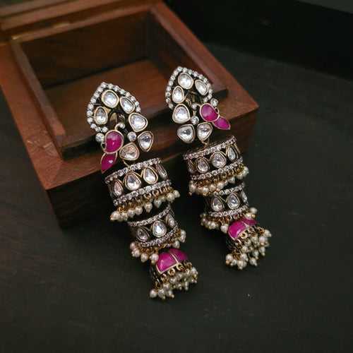 POLKI KUNDAN PEACOCK EXCLUSIVE EARRINGS