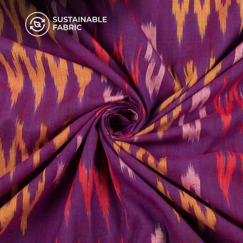 Pre-Washed Pochampally Ikat Weave Cotton Fabric