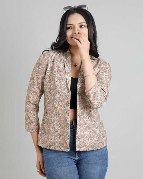 Distinctive Paisley Fashionable Women's Jacket