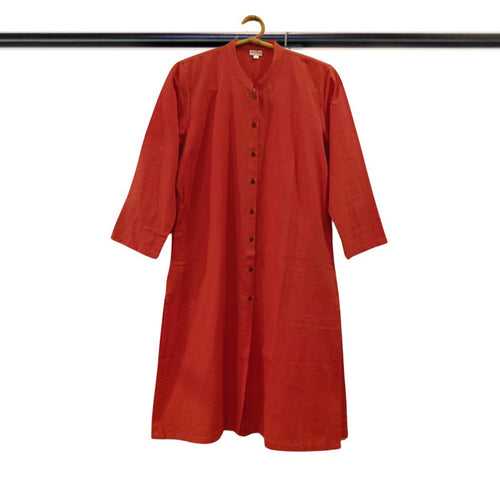 Rust Coloured Long Kurta