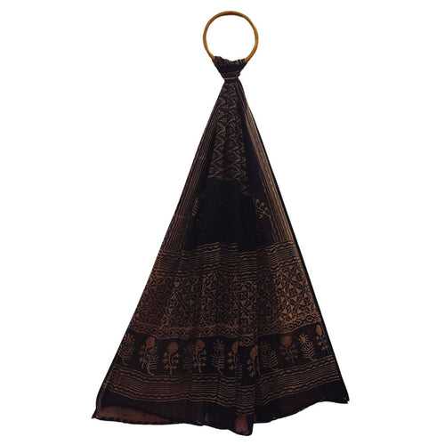 Black Printed Kota Dupatta