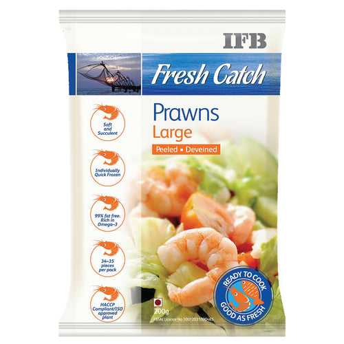 Ifb Fresh Catch Large Prawns 200g