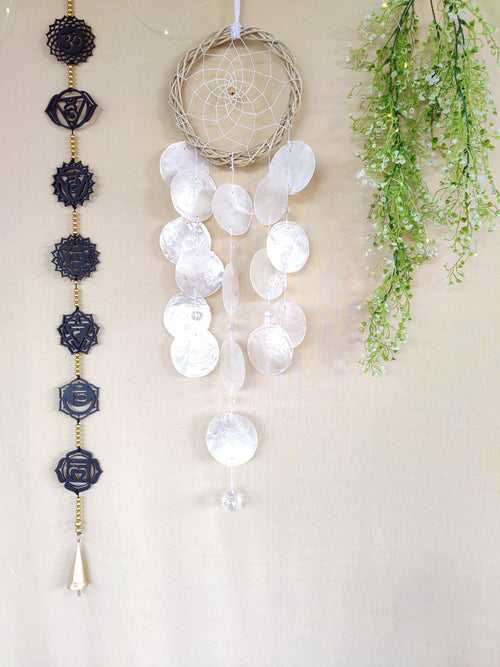 Crystalline Capiz Dreamcatcher