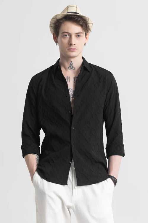 TextuRiche Quad Black Shirt