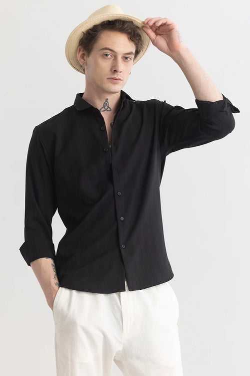 FlexiForm Black Textured Shirt