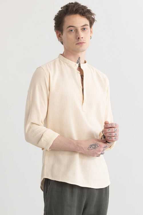 Hemlyn Beige Casual Shirt