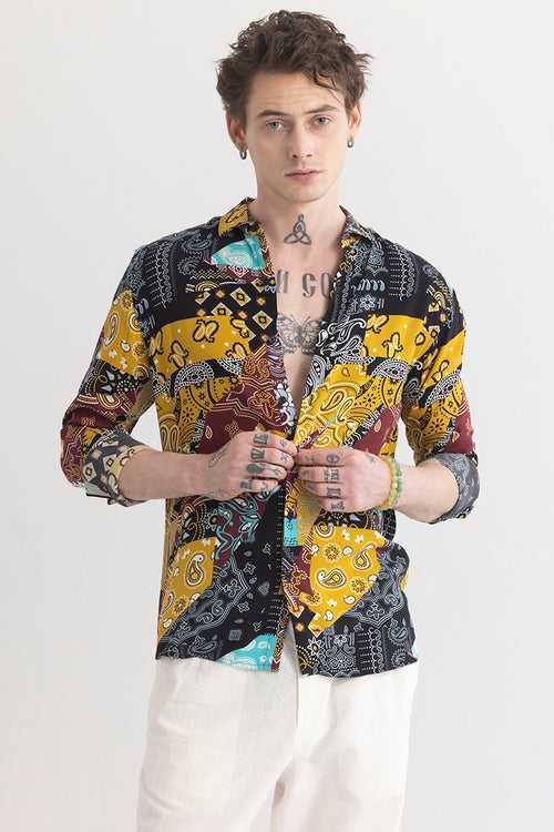 PaisleyMosaic Yellow Shirt