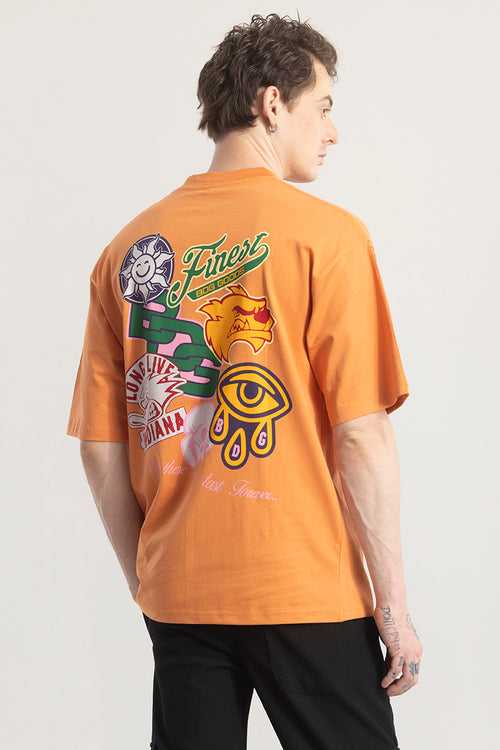 Finest Orange Graphic T-shirt