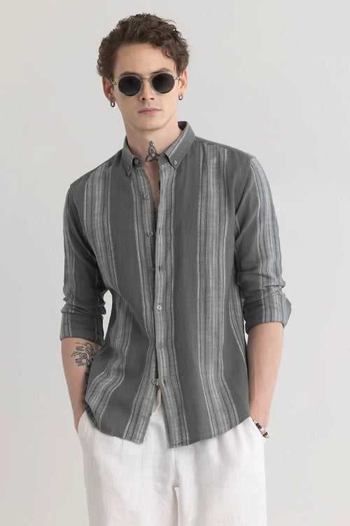Strideglint Grey Stripe Shirt