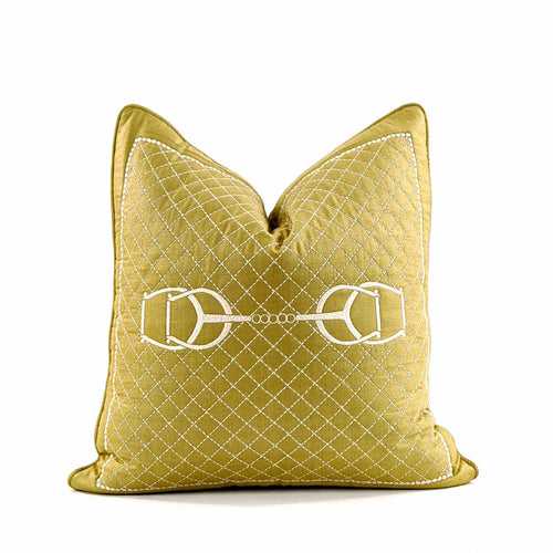 Quilted HorseBit Olive Medium 18"