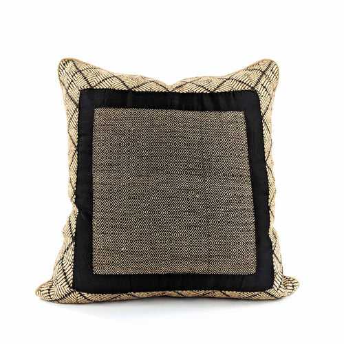 Phulkari Black 'Euro' Cushion XL 25"