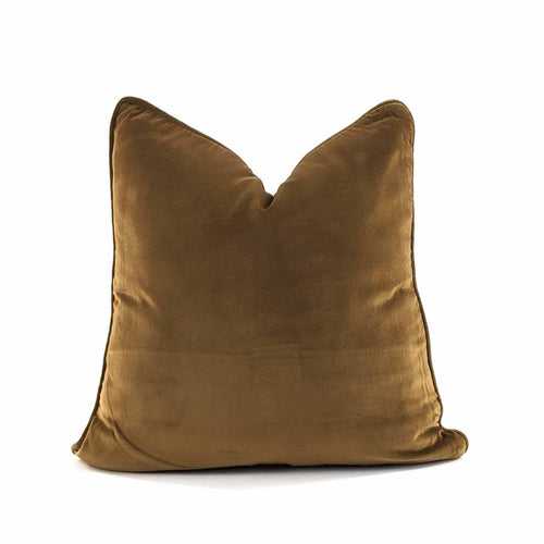 Equstrian Brown Velvet Cushion Large 21"