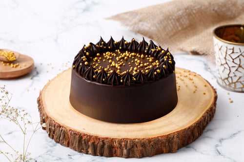 Gluten Free and Vegan Belgian Chocolate Cake with Dark Chocolate Chunks (Eggless)