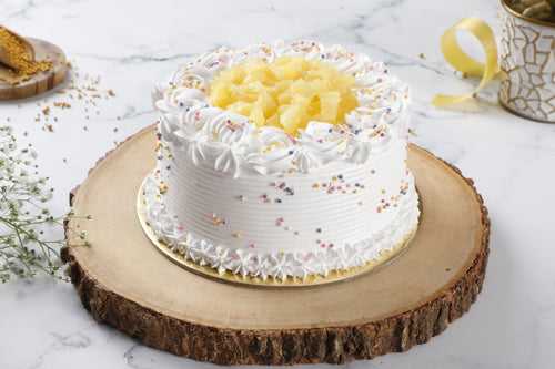 Vegan Pineapple Cake (Eggless & Dairy Free )