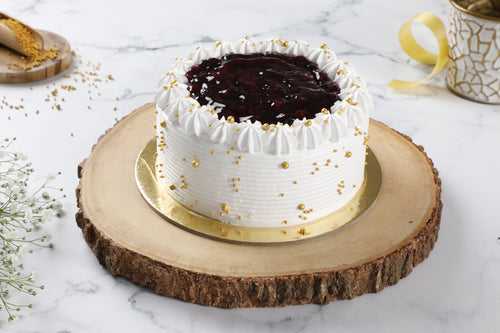 Vegan Vanilla and Mixed Berry Cake ( Eggless & Dairy Free )