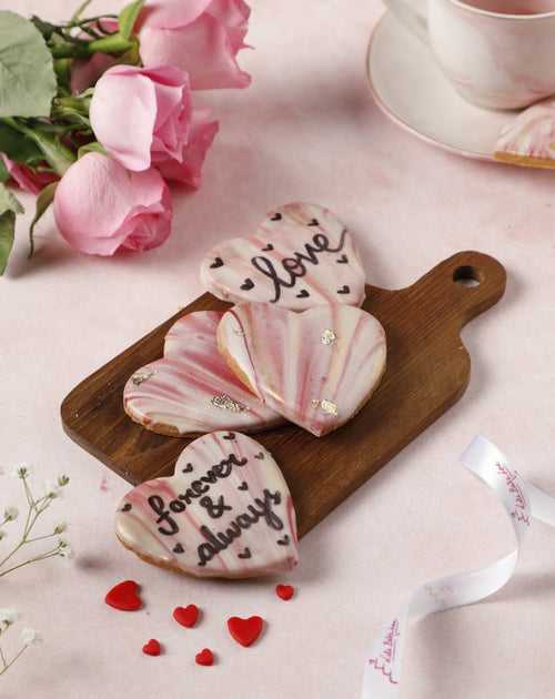 The Heart Cookies (Pack of 4) ( Eggless )