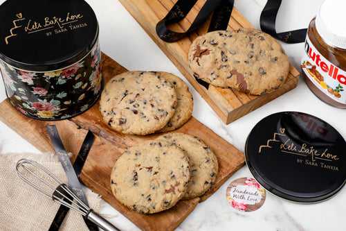 The Tin Gift Box of 6 Nutella Love Cookies