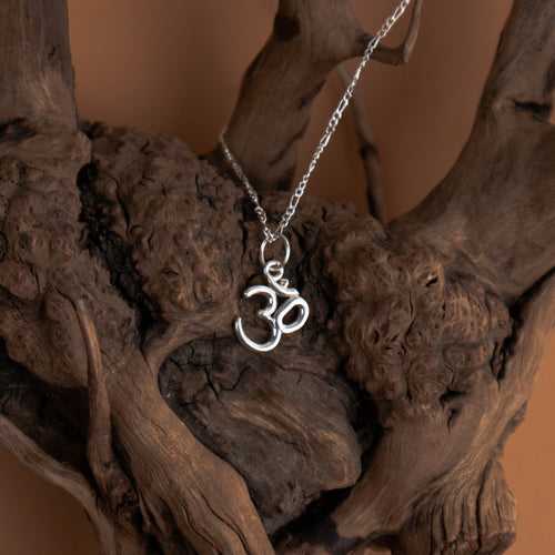 OM Sterling Silver Necklace For Him