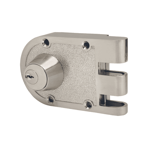 198 Vertical Bolt RIM Door Lock Both side keys, Regular Key, Satin Nickel