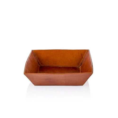 Kraan Brown Leather Catch-All