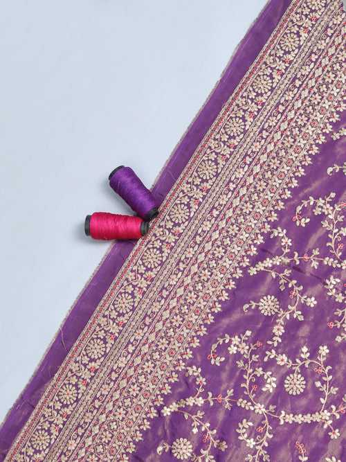 Purplish Jaal Work Tissue