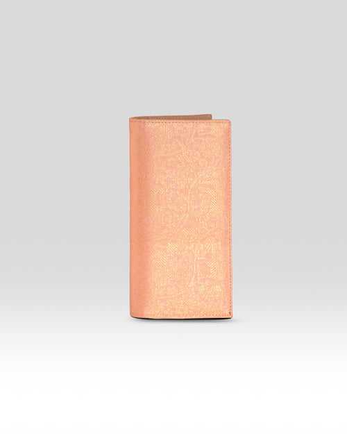 Rudra Mobile Wallet Peach & Tan