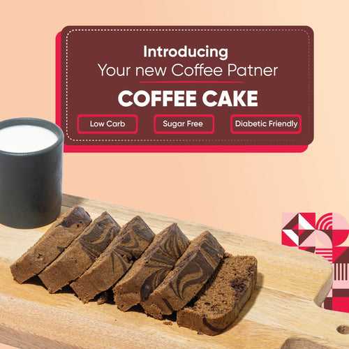 Coffee Cake - Multigrain Millet, Low Carb, Sugar Free, Diabetic Friendly