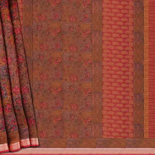 Handwoven Multicolour Cotton Saree - 1797T008395DSC