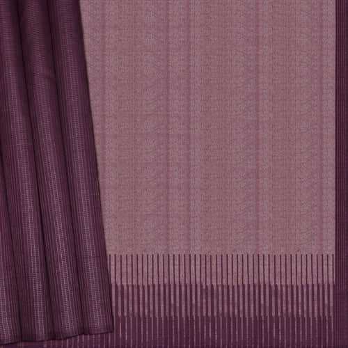 Handwoven Lilac Kanjivaram Silk Saree - 2134T010559DSC