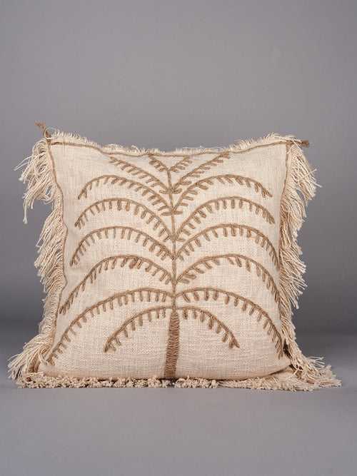 SEASIDE JUTE ELEGANCE - SQAURE CUSHION COVER