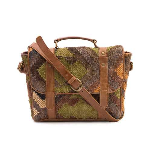 VIOLA -KILIM & LEATHER LAPTOP  BAG