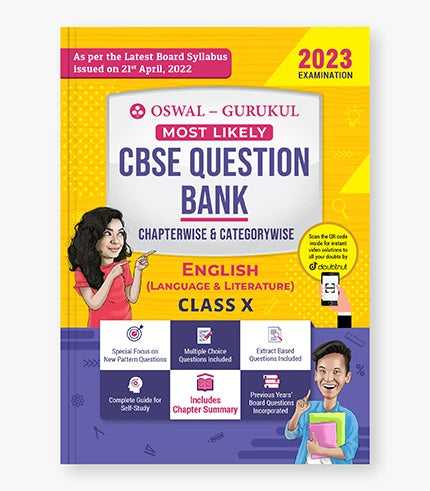 Oswal - Gurukul English (Language & Literature) Most Likely Question Bank : CBSE Class 10 for 2023 Exam